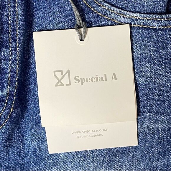 Special A | NWT Special A High Rise Jeans * Raw Hem * - Picture 4 of 9